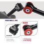 KSP Upper Control Arm Suspension Kit Tubular Black Fit For F-150, Alignment Lift 0 to 2” for 2004-2020 F150, V2.0