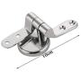 Stainless Steel Toilet Seat Hinge Replacement Parts Mountings with Screws Bolts and Nuts