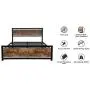 YAKEY Bed Frame Queen Size with Headboard/Platform Metal Bed Frame with Footboard Heavy Duty Metal Bed Frame/Strong Slat Support/No Box Spring Needed/Easy Assembly