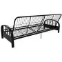 DHP Aiden Metal Futon Frame, Black DHP Aiden Metal Futon Frame, Black