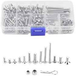 DEALPEAK Stainless Steel RC Model Screws Metal Screws Kit for Traxxas Slash 4x4 Short Truck RC Car Parts