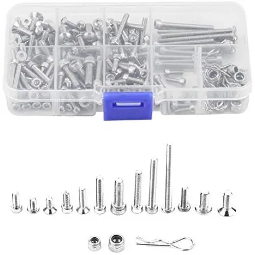 DEALPEAK Stainless Steel RC Model Screws Metal Screws Kit for Traxxas Slash 4x4 Short Truck RC Car Parts DEALPEAK Stainless Steel RC Model Screws Metal Screws Kit for Traxxas Slash 4x4 Short Truck RC Car Parts