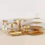 6Pcs Metal Crystal Cake Stand Cake Holder Cupcake Stand Dessert Tower Wedding Party Display Matte Gold 6Pcs Metal Crystal Cake Stand Cake Holder Cupcake Stand Dessert Tower Wedding Party Display Matte Gold