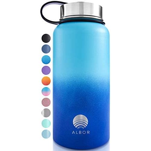 ALBOR Insulated Water Bottles with Straws Insulated Water Bottles 32 Oz