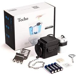 Techo Touchless Toilet Flush Kit with 8” Sensor Range, Adjustable Sensor Range and Flush Time, Automatic Motion Sensor Toilet Flush Kit Powered by Batteries