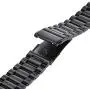 Kartice Bands Compatible with Galaxy Watch Active 2 44mm Bands Galaxy Watch 3 41mm Bands 20mm Solid Stainless Steel Metal Band for Galaxy Active 2 40mm Band (Black)