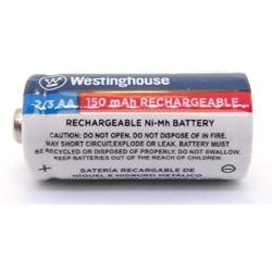 4X Westinghouse 2/3 AA Ni-Mh Battery Batteries Rechargeable 1.2 V Volt 150 mAh Reusable Chargeable by JL Missouri Parts
