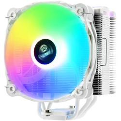 Enermax ETS-F40 Addressable RGB CPU Air Cooler, AMD AM4/Intel LGA 1200/1151, 4 Direct Contact Heat Pipes, 140mm PWM Fan, 200W+ TDP, 5V 3-PIN ARGB, White (ETS-F40-W-ARGB)