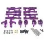 Tongina Upgrade Metal Front/Rear Swing Arms & Steering Hub C Seat Parts Kit for WLtoys 144001 RC Car Replacements - Purple Tongina Upgrade Metal Front/Rear Swing Arms & Steering Hub C Seat Parts Kit for WLtoys 144001 RC Car Replacements - Purple