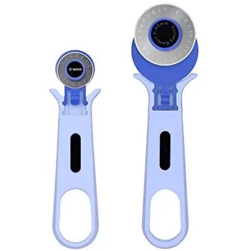 RMISODO 2 Pieces Rotary Cutter Roller 28mm 45mm Rotary Cutter Cutting Tool for Quilting Sewing Patchwork Fabric Leather Craft RMISODO 2 Pieces Rotary Cutter Roller 28mm 45mm Rotary Cutter Cutting Tool for Quilting Sewing Patchwork Fabric Leather Craft