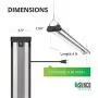 Sunco Lighting 2 Pack Industrial LED Shop Light, 4 FT, Linkable Integrated Fixture, 40W=260W, 5000K Daylight, 4000 LM, Surface + Suspension Mount, Pull Chain, Utility Light, Garage- Energy Star