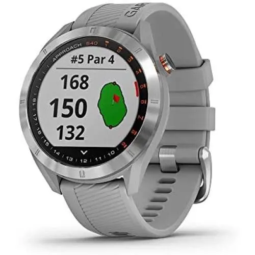 Garmin Approach S40, Stylish GPS Golf Smartwatch, Lightweight With Touchscreen Display, Gray/Stainless Steel Garmin Approach S40, Stylish GPS Golf Smartwatch, Lightweight With Touchscreen Display, Gray/Stainless Steel