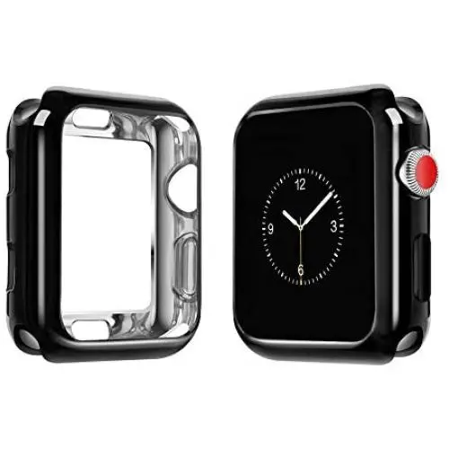 top4cus Environmental Soft Flexible TPU Anti-Scratch Lightweight Protective 38mm Iwatch Case Compatible with Apple Watch Series 5 Series 4 Series 3 Series 2 Series 1 - Black top4cus Environmental Soft Flexible TPU Anti-Scratch Lightweight Protective 38mm Iwatch Case Compatible with Apple Watch Series 5 Series 4 Series 3 Series 2 Series 1 - Black