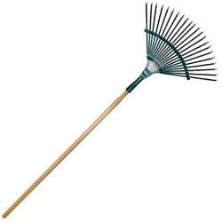 Metal Garden Rake Landscape Cultivator Gardening Tool for Raking Leaves Loosening and Leveling Mulch (1)