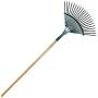Metal Garden Rake Landscape Cultivator Gardening Tool for Raking Leaves Loosening and Leveling Mulch (1)