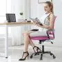 Ergonomic Office Chair Cheap Desk Chair Mesh Computer Chair Back Support Modern Executive Chair Task Rolling Swivel Chair for Women, Men(Pink)