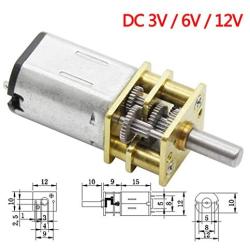 Bemonoc GA12-N20 Small DC 6V 60RPM Large Torque Speed Reduction Motor with Metal Gearwheel Replacement 3mm Shaft for DIY RC Car Robot Model Engine Toys Parts