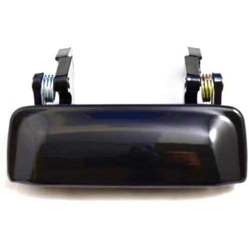 PT Auto Warehouse FO-3545ZS-F - Outside Exterior Outer Door Handle, Smooth Black - Metal, Front (Left = Right)