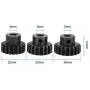 Motor Pinion Gear, M1 ¢5mm 17T-19TT 20T-22T RC Metal Pinion Motor Gear Set for 1/8 RC Buggy Truck Car (20T-22T) Motor Pinion Gear, M1 ¢5mm 17T-19TT 20T-22T RC Metal Pinion Motor Gear Set for 1/8 RC Buggy Truck Car (20T-22T)