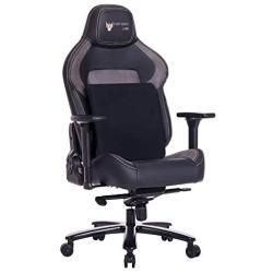 FANTASYLAB Big and Tall 440lb Metal Base Gaming Chair, Memory Foam Lumbar Seat Cushion, 4D Adjustable Arms Swivels & Reclines Ergonomic High-Back Racing Computer Desk Office Chair