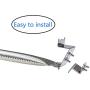 DcYourHome Replacement SS Burner SS Heat Plate Hanger Brackets for Chargriller 3001, 3008, 3030, 4000, 5050 Gas Grill