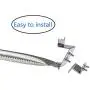 DcYourHome Replacement SS Burner SS Heat Plate Hanger Brackets for Chargriller 3001, 3008, 3030, 4000, 5050 Gas Grill