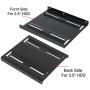 2.5'' to 3.5'' Bay SSD HDD Notebook Hard Disk Drive Metal Black Mounting Bracket Adapter Tray Kit