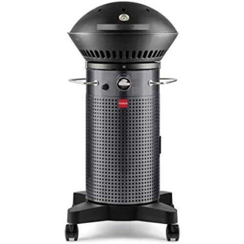 Fuego F21C-H Element Hinged Propane Gas Grill, Dark Gray