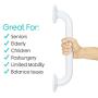 Vive Metal Grab Bar (12 Inch) - Balance Handrail Shower Assist - Bathroom, Bathtub Mounted Safety Hand Support Rail - Stainless Steel Wall Mount for Handicap, Bath Handle, Elderly, Disabled, Injury