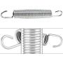 Trampoline Springs, Set of 10 Stretchable Pull Double Hook Replacement Springs, Easy Install Metal Rust Resistant & Long-Lasting Springs