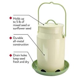 Perky-Pet Milk Pail Hopper Feeder