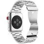 Fintie Band Compatible with Apple Watch 44mm 42mm Series 6/5/4/3/2/1/SE, Premium Stainless Steel Metal Replacement Wrist Strap Bracelet Compatible with All Versions 44mm 42mm Apple Watch, Silver