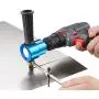 Dicfeos Double Head Metal Sheet Nibbler Cutter with Circle Cutting Accessories, Drill Attachment with Wrench and Parts, Maximum 14 Gauge Steel