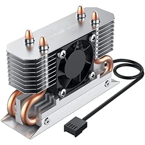 Titanium Micro TMHSFM3 Nitro M.2 NVME 2280 Heatsink Dual Cooler with 30mm PWM Fan