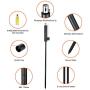 Vehipa Outdoor Torches/Patio Flame Metal Torch - Set of 4, Backyard Torch with Snuffer Covers for Garden Decorating,Parties（45 in）