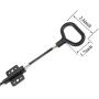 TOVOT 2 PCS 38.5” D-Ring Release Handle Pull Recliner Cable Replacements Release Pull Cables for Sofa Chair