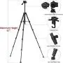 Endurax 67'' Video Camera Tripod for Nikon Canon, DSLR Cameras Stand Tall Tripods Lightweight Aluminum with Universal Phone Mount and Carry Bag