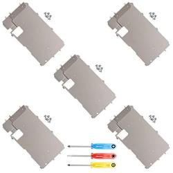 MMOBIEL Pack of 5 LCD Metal Back Plate Replacement Compatible with iPhone 7 Plus with Heat Shieldincl Screwdrivers