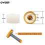 OWDEN Professional Jewelry Metal Stamps Hammer with 2 Replace Hammer Heads No-Rebound Steel Bench Block Set Jewelry Stamping Working Tools Metal Letter Punch for Brass Aluminium Copper Leather Marks.