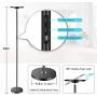 Floor Lamp, HueLiv Super Bright RGBW Smart WiFi LED Floor Lamp for Reading, Dimmable Torchiere, for Living Rooms Bedrooms, for DIY, Compatible with Alexa & Google Home, Black, 25W