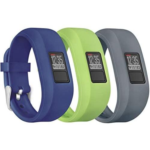 Mosstek Bands Compatible with Garmin Vivofit 3/jr/jr 2, Soft Silicone Replacement Sport Wristbands for Kids Girls Boys Women Men Small Large