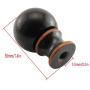 DZS Elec 1PC Brown Ball Lamp Finial Oil Rubbed Bronze Metal Ball Lamp Finial 1-1/2 Inch