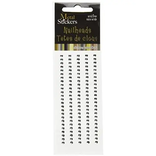 MARK RICHARDS Metal Stickers Nailheads 3mm Round 125/Pkg, Silver MARK RICHARDS Metal Stickers Nailheads 3mm Round 125/Pkg, Silver