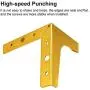 Metal Furniture Legs, 4pcs 4-inch Heavy Duty Gold Triangle Furniture Feet DIY Replacement Parts with Mounting Screws for Cabinet Table Cupboard Couch Sofa Ottoman