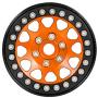 GoolRC 4PCS Metal 1.9'' Beadlock Wheel Rim Hub for 1/10 Traxxas Hsp Tamiya Axial SCX10 D90 HPI RC Car (Yellow)