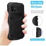 Simicoo Googel Pixel 4 XL Aluminum Alloy Metal Bumper Silicone Case Hybrid Military Shockproof Heavy Duty Armor Defender Tough Built-in Gorilla Glass Cover for Googel Pixel 4 XL (Black, Pixel 4XL)