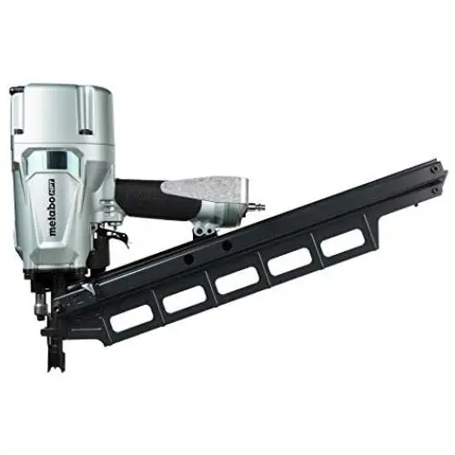 Metabo HPT Pneumatic Framing Nailer | 2-Inch up to 3-1/4-Inch Plastic Collated Full Head Nails | Tool-less Depth Adjustment | 21 Degree Magazine | Selective Actuation Switch | 5-Year Warranty (NR83A5) Metabo HPT Pneumatic Framing Nailer | 2-Inch up to 3-1/4-Inch Plastic Collated Full Head Nails | Tool-less Depth Adjustment | 21 Degree Magazine | Selective Actuation Switch | 5-Year Warranty (NR83A5)