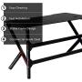 Jerry & Maggie - Gaming Table Computer Desk Pro Players Gaming Desk Feature Utra Gaming Experience Working Studying Lap Desk Metal Legs Home Office E-Sports X Generation