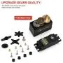 4PCS Servo Motor MG995 Control Angle180 Metal Gear Servo 20KG Digital High Speed Torque Servo Motor for Smart Car Robot Boat RC Helicopter 4PCS Servo Motor MG995 Control Angle180 Metal Gear Servo 20KG Digital High Speed Torque Servo Motor for Smart Car Robot Boat RC Helicopter