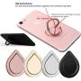 Phone Ring Holder Finger Kickstand - 360 Rotation Metal Ring Grip for Magnetic Car Mount Compatible with iPhone 11/11 Pro/11 Max/XR/XS Max, Samsung S10, Huawei P30 All Smartphone-Black